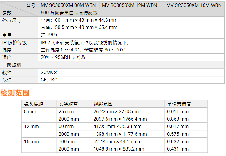 ?？礛V-SC3050XM-08m/12m/16m 500萬像素黑白視覺傳感器相機(jī)參數(shù).png